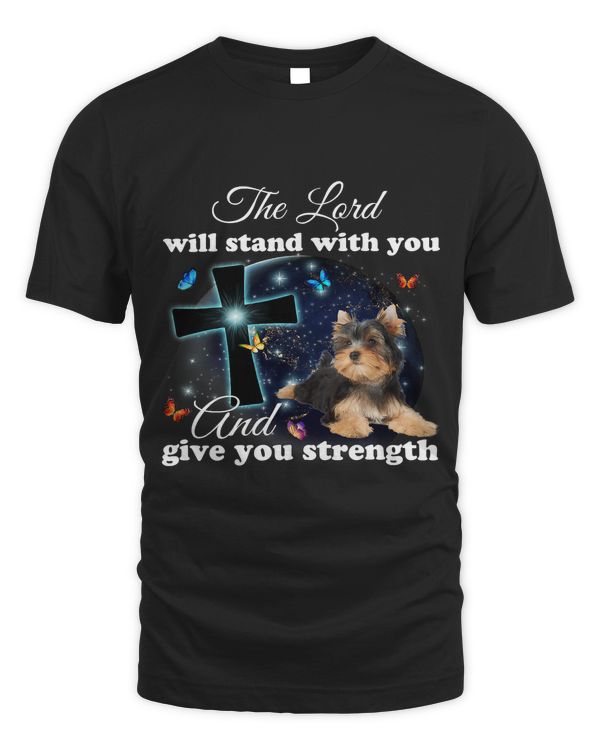 Yorkie Dog The Lord Will Stand With You Christian183