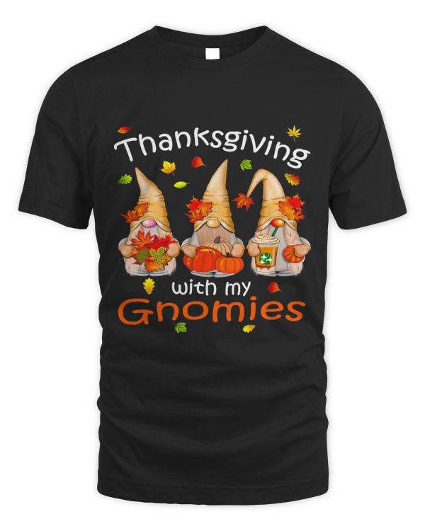 Funny Thanksgiving Shirts for Women Gnome - Gnomies Lover41