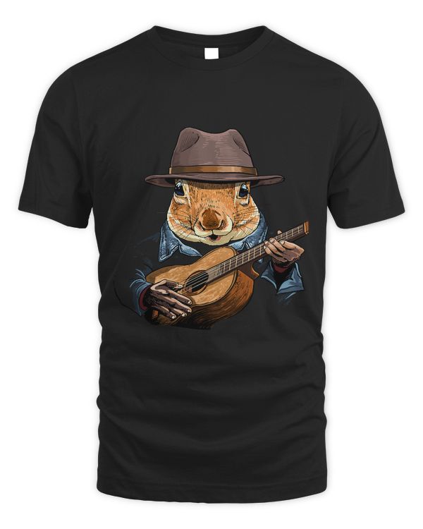 Acoustic Guitar Squirrel Guitar Player Rodent Animal 64