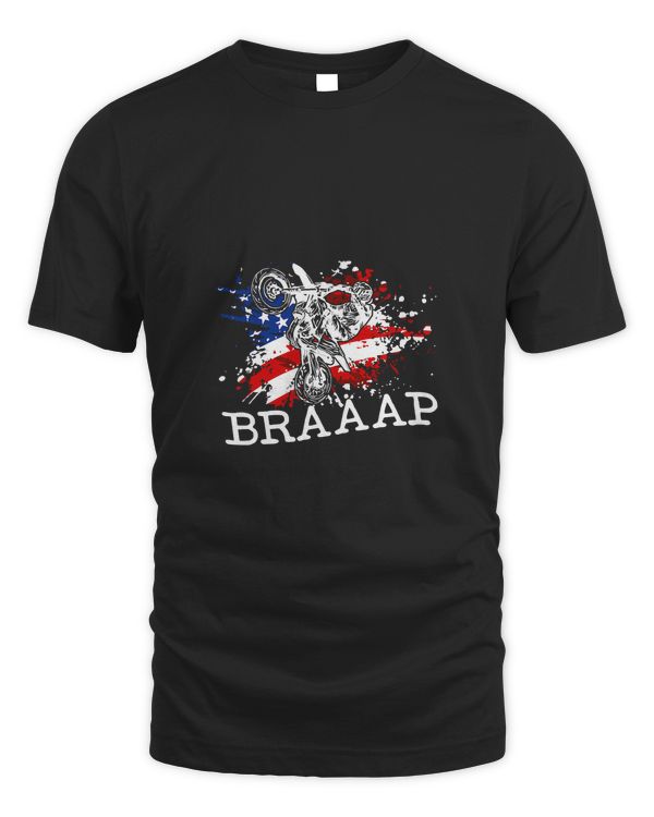 Motocross Dirt bike Dirtbike MX Motocross US Flag Braaap