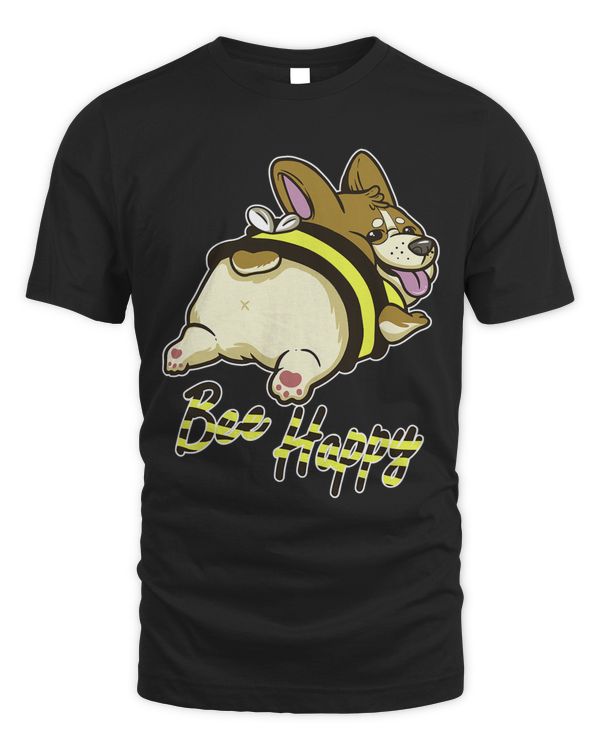 Bee Happy Corgi with Bee Costume 46