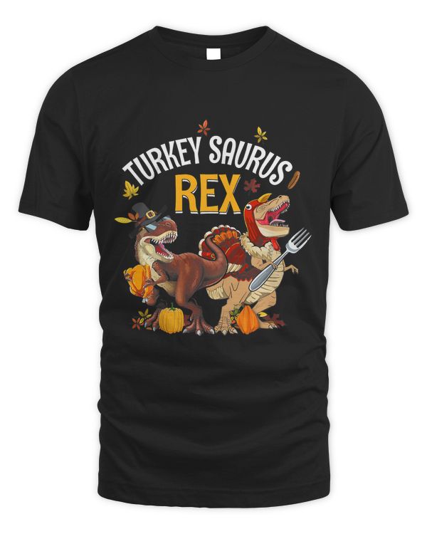 Dinosaur Thanksgiving Boys Turkey Saurus T rex Pilgrim