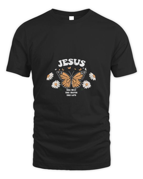 Wildflowers Butterfly Bible Verse John 146 Christian Saying558