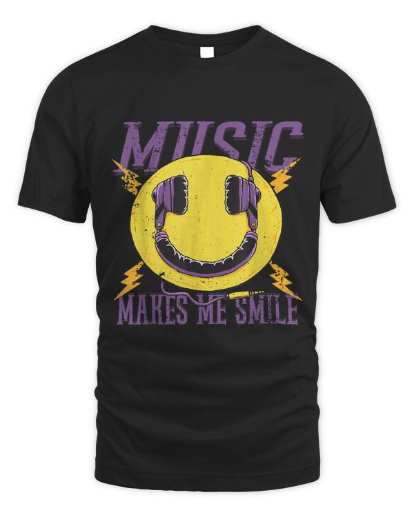 Music Makes Me Smile Emoticon Music Lover Producer Musician36