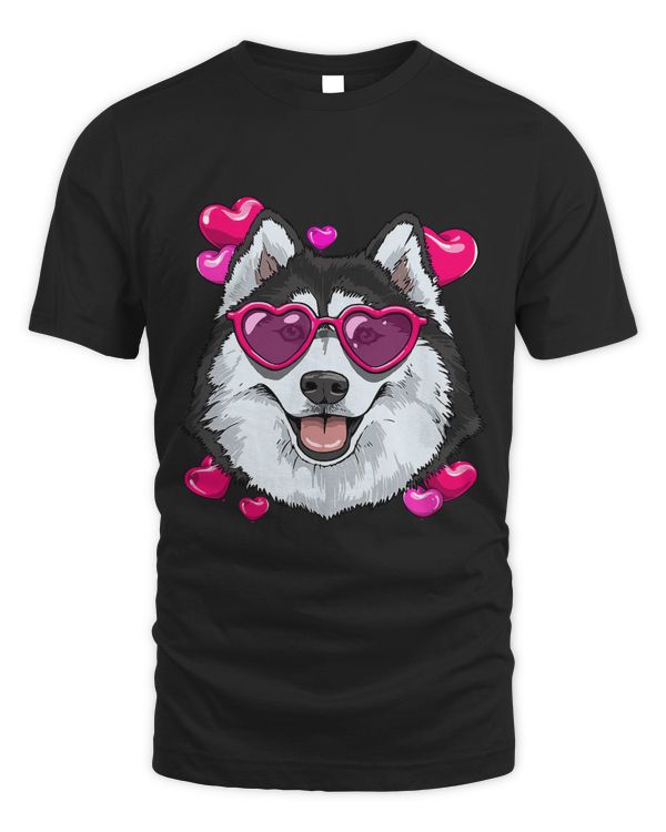 Valentines Day Siberian Husky Dog Heart Couples Husky Lovers207