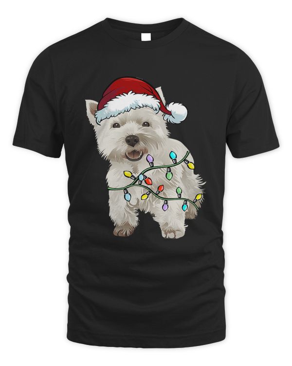 West Highland Terrier Santa Christmas Tree Lights Xmas11