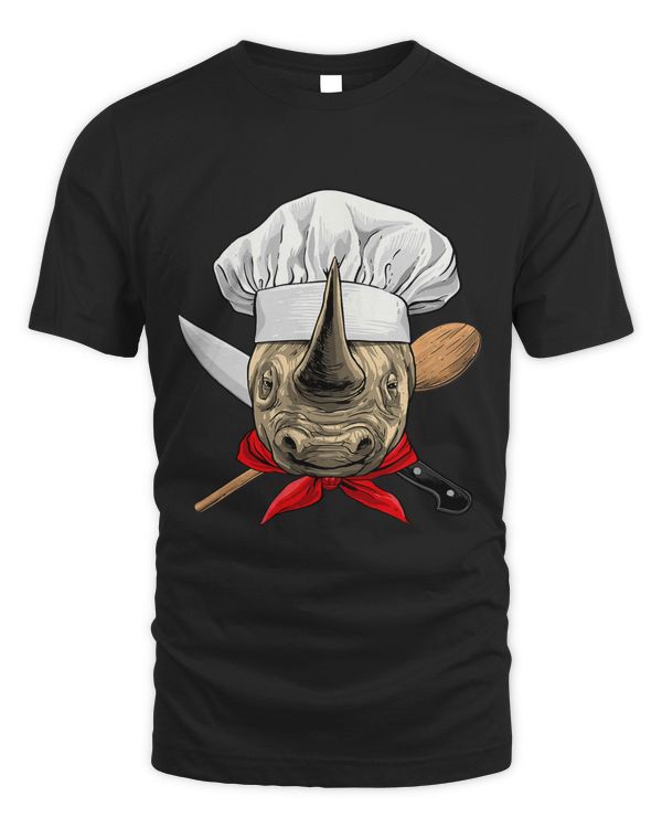 Rhinoceros Chef Wildlife Rhino Safari Animal Cooking Lover 483