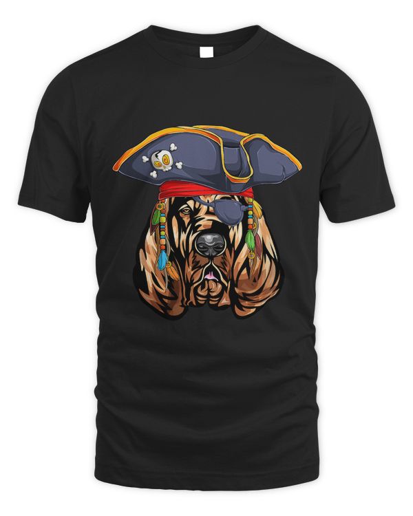 Bloodhound Pirate Funny Sleuthhound Dog 13