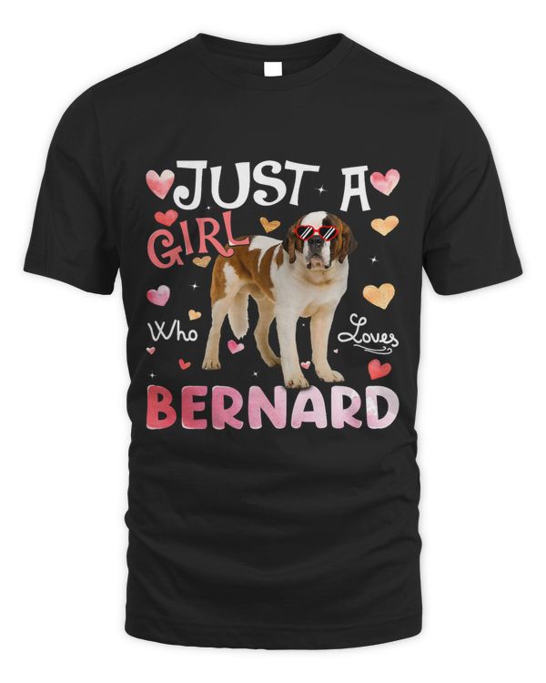 Just A Girl Who Loves Bernard Girls Dog Lover195