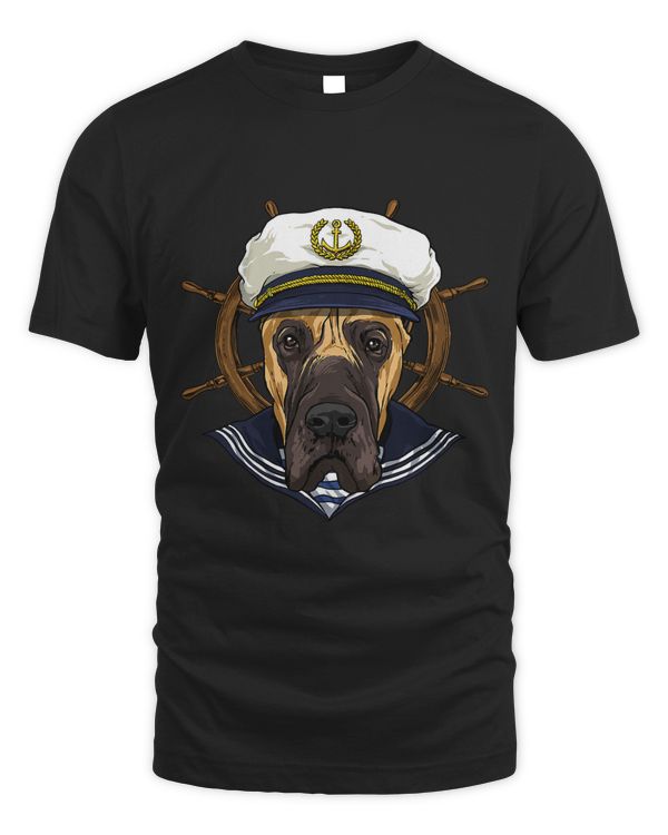 Great Dane Sailor Boat Captain Great Dane Dog 138