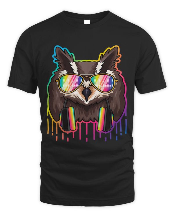 Music Owl Dj With Headphones Musical Owl Lovers 32