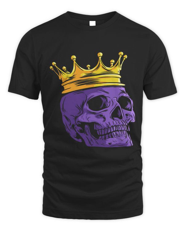 King Skull Death Head with Crown Tattoo Art Gothic Skeleton 19