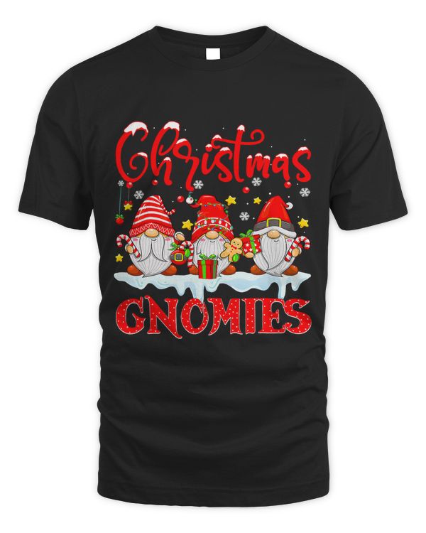 Funny Christmas Gnome Hanging With My Gnomies Family Pajamas173