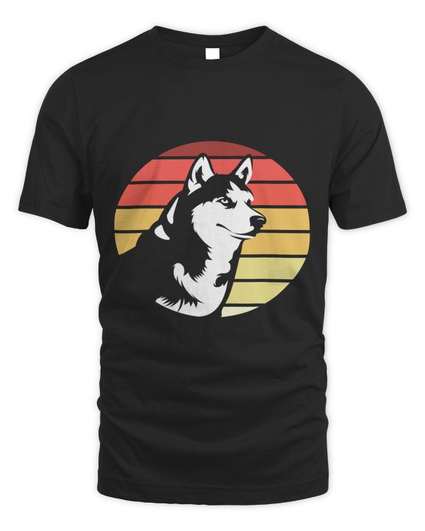 Retro Siberian Husky Dog Lover Pet Animal Dog Breeder Husky