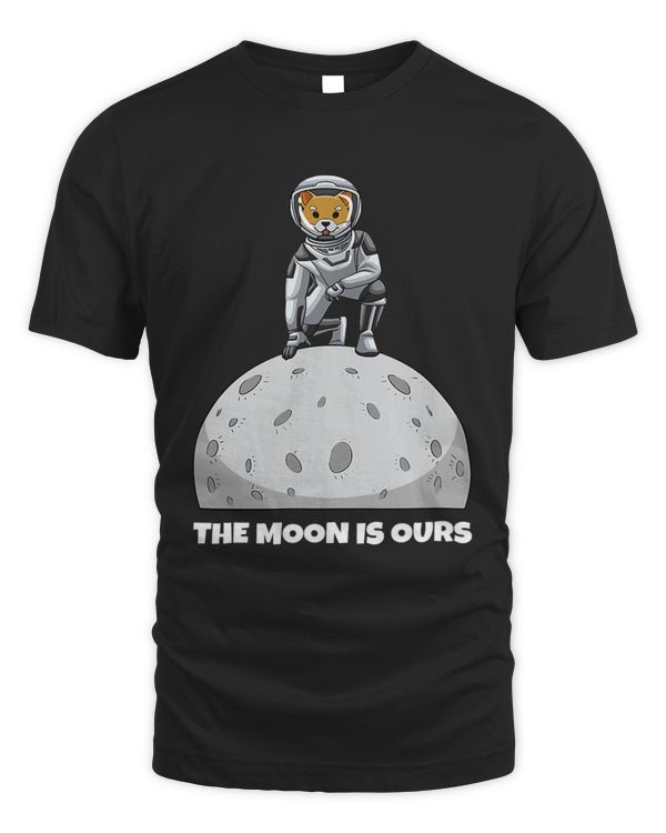 Shiba Inu Dogecoin Moon Is Ours Crypto Coin Token Graphic 88
