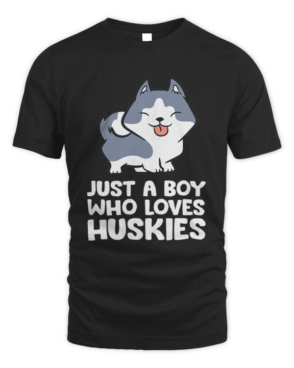 Siberian Husky Boy Just a Boy Who Loves Huskies 274