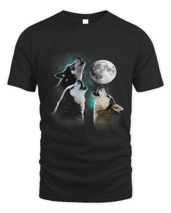 Siberian Husky Siberian Husky Howling At The Moon