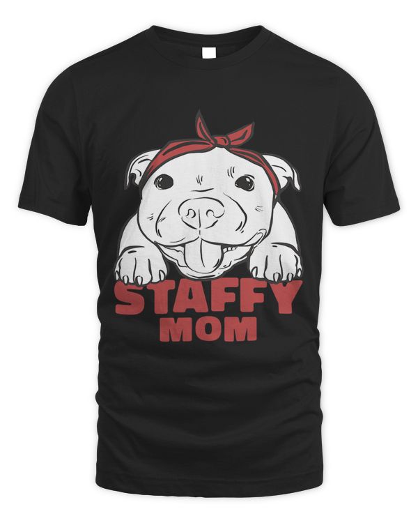 Staffordshire Bull Terrier Mom Cute Staffy Mom Mother Girls 8