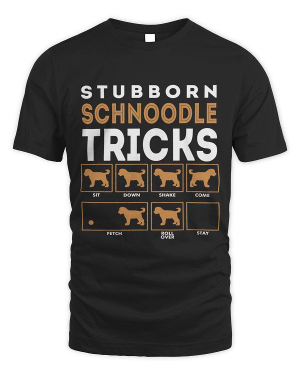 Stubborn Schnoodle Dog Tricks Graphic