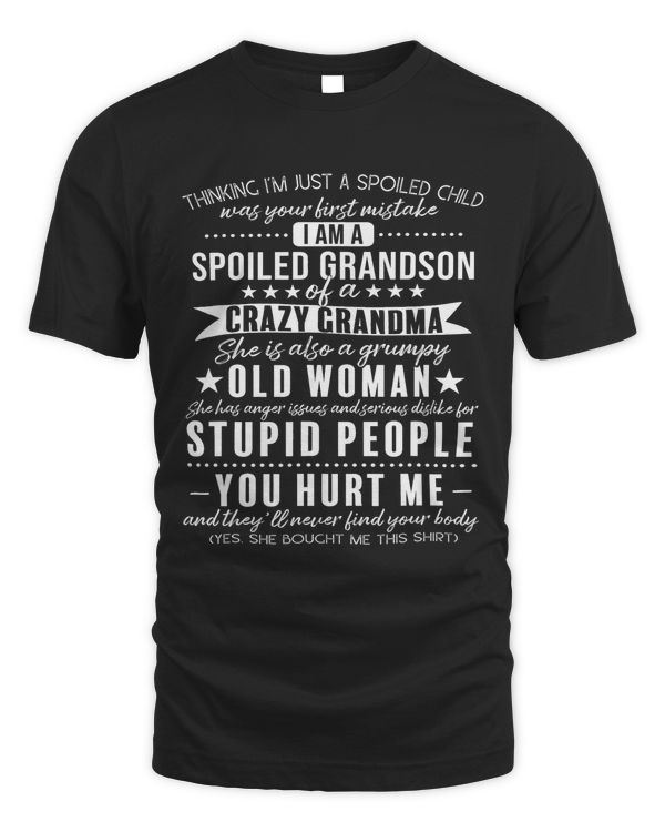 Funny Saying Shirt For Grandson From Grandma Grandmother 1