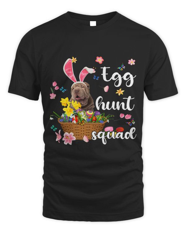 Shar Pei Happy Easter Day Easter Colorful Egg Hunt