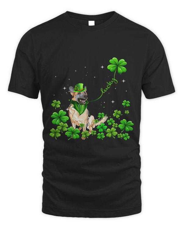 Shepherd Dog Irish Green Shamrock Clover St Patricks