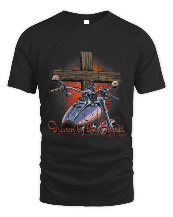 Driven By The Spirit Cool Vintage Christian Biker