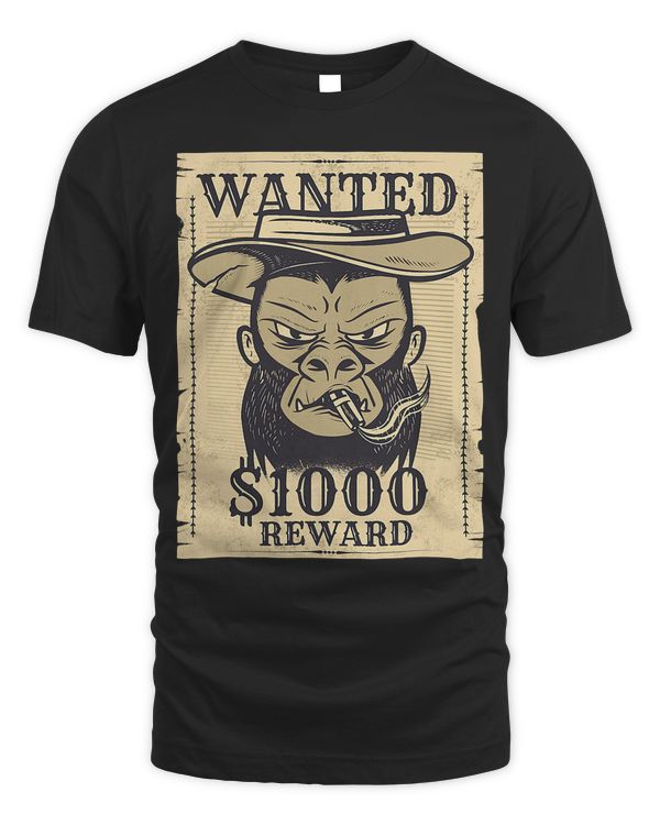 Funny Cartoon Chimpanzee Monkey Cowboy