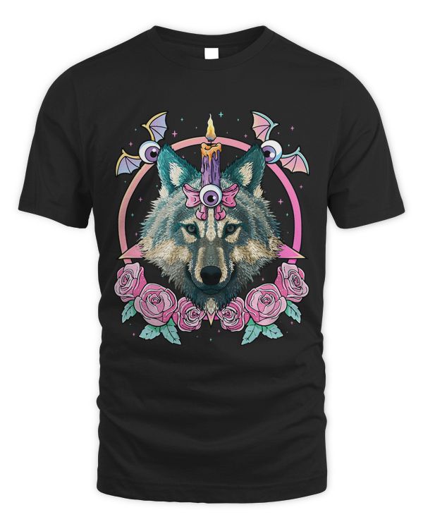 Pastel Goth Wolf Pagan Creepy Menhera Wolf