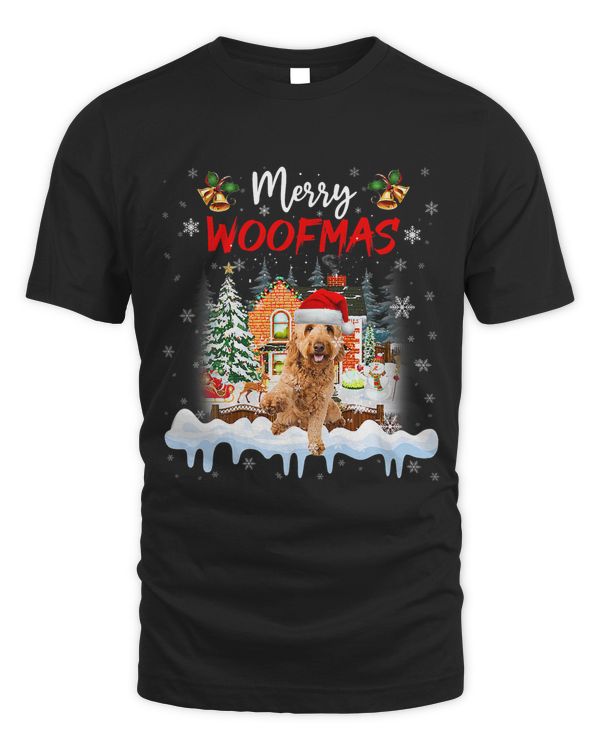 Merry Woofmas Goldendoodle Christmas Tree Dog Lover Xmas 88