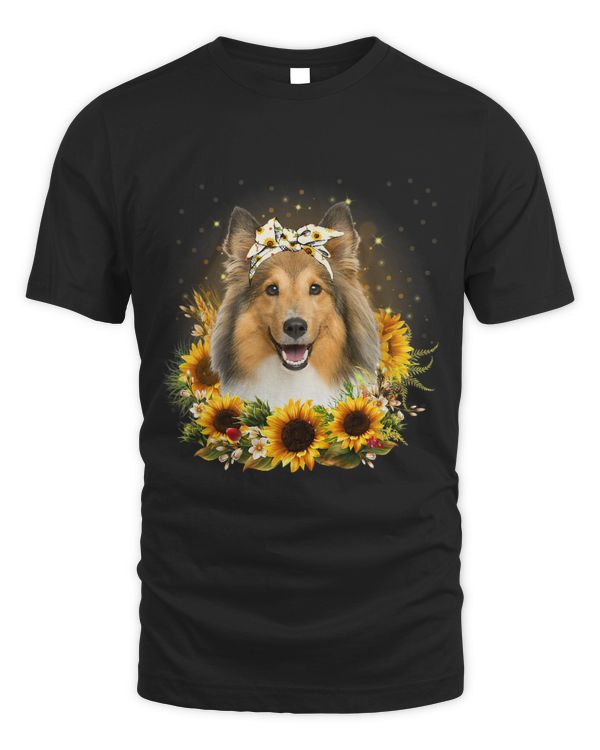 Sunflower Shetland Sheepdog Dog Mothers Day For Women