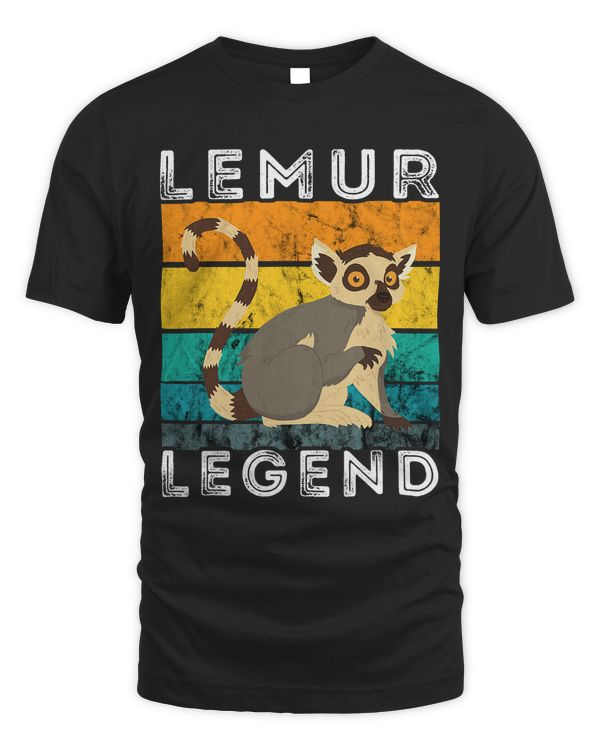 Lemur Legend Retro Vintage Lemur Lover Animal