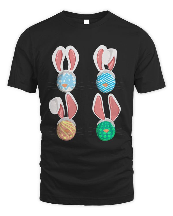 Easter Eggs Cute Bunny Rabbit Ears Easter Day Happy Easter