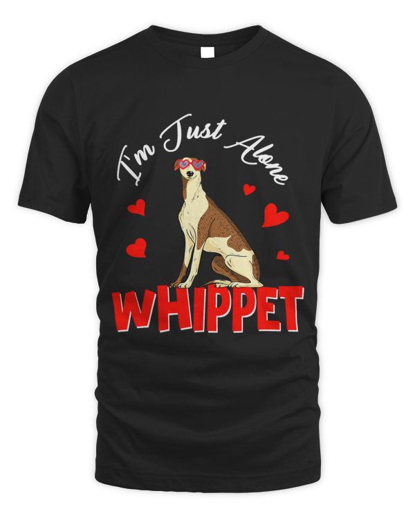 Anti Valentines Alone Whippet For Single Women Men
