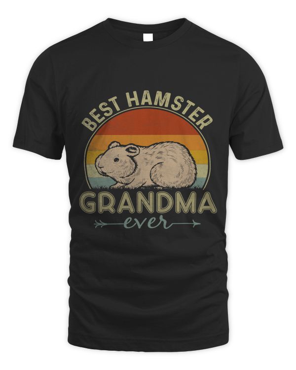 Best Hamster Grandma Ever Retro Design Funny Mothers Day