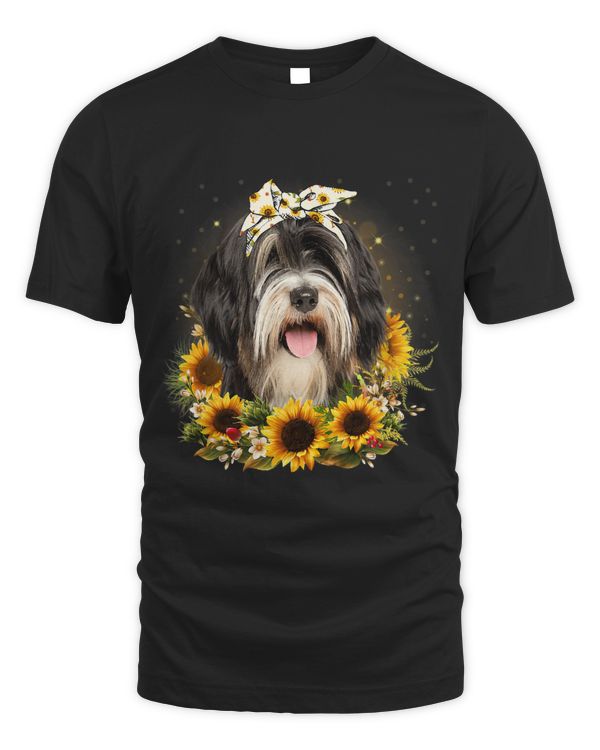 Sunflower Tibetan Terrier Dog Mothers Day For Women