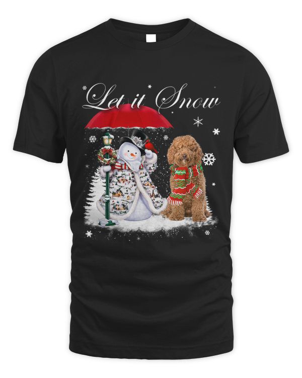 Labradoodle Santa Dog Christmas Snowman Xmas Pajama 362