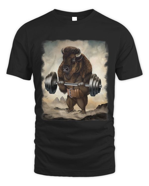 Bison Buffalo Muscle Training Weightlifting