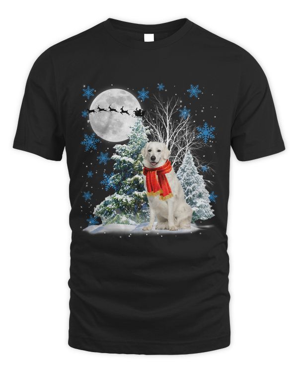 Kuvasz Under Moonlight Snow Christmas Pajama 78