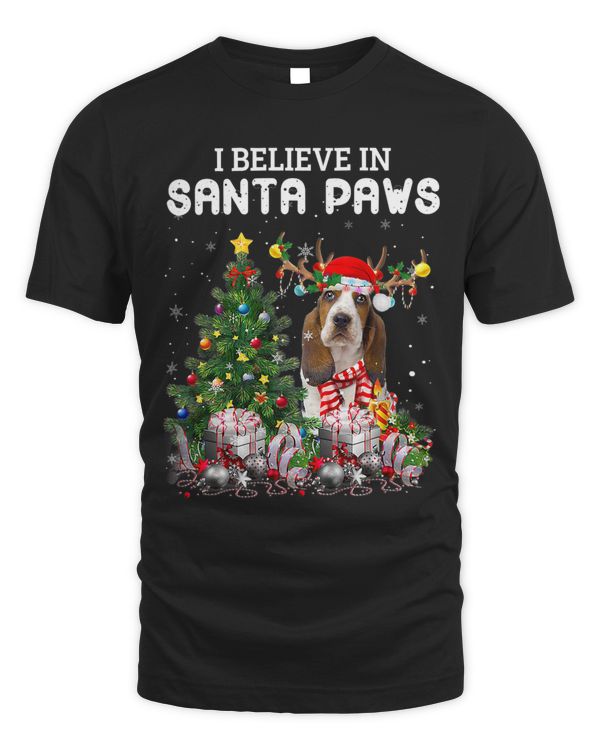 Funny Basset Hound Dog Christmas Tree Christmas Pajama 79