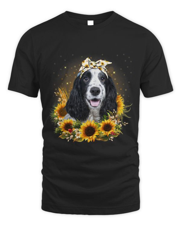 Sunflower English Cocker Spaniel Dog Mothers Day For Women