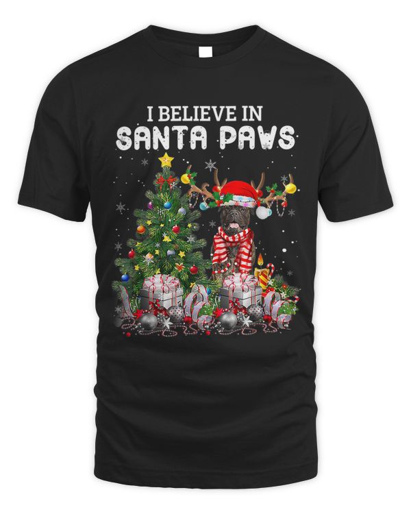 Funny Bull Mastiff Dog Christmas Tree Christmas Pajama 72