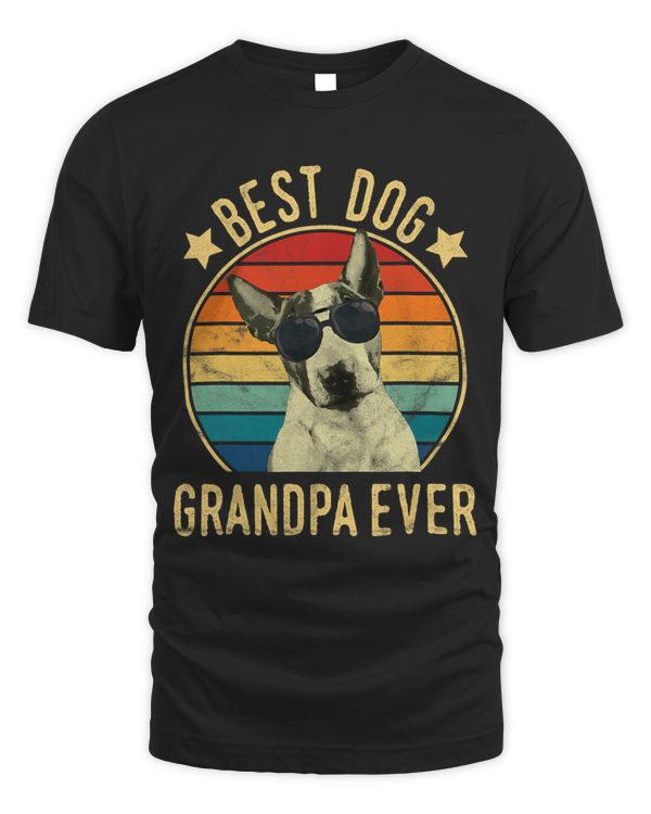 Mens Best Dog Grandpa Ever Bull Terrier Fathers Day 304