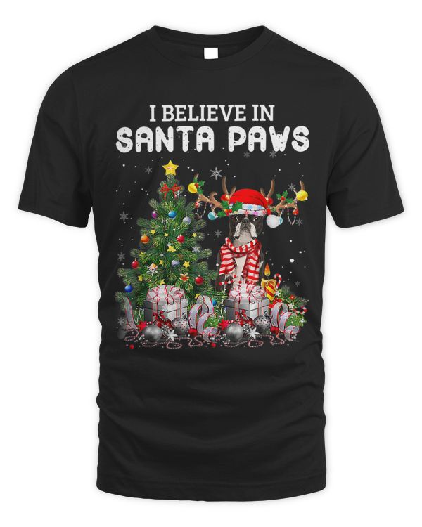 Funny Boston Terrier Dog Christmas Tree Christmas Pajama 68