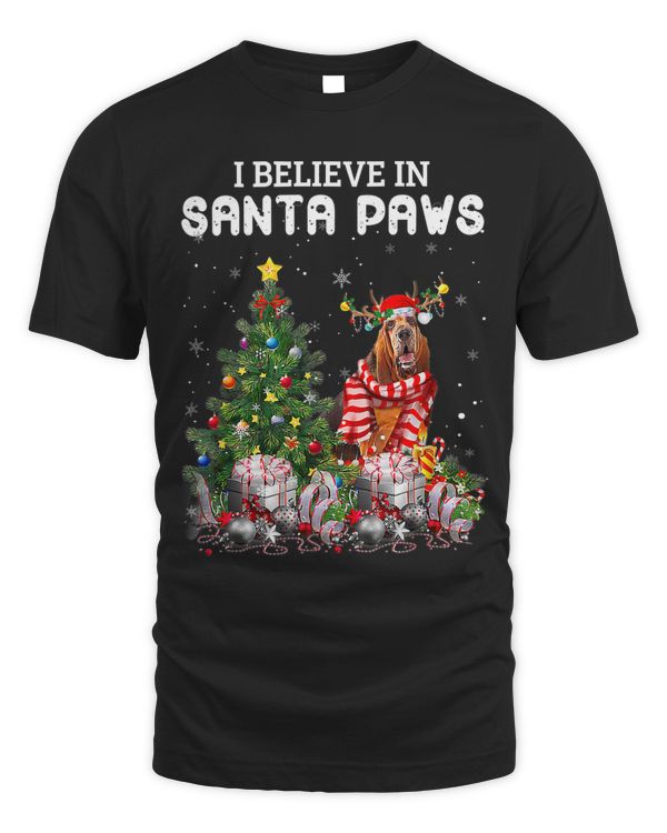 Funny Bloodhound Dog Christmas Tree Christmas Pajama 77