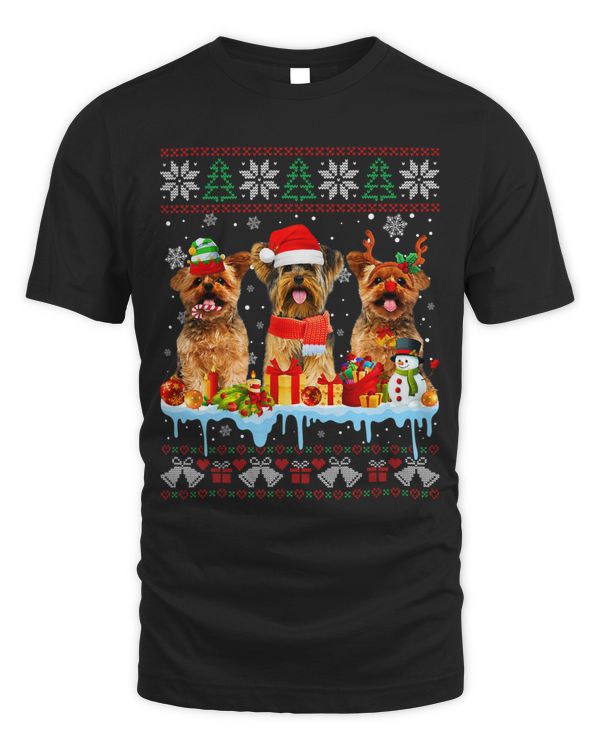 Ugly Christmas Yorkshire Terrier Dog Santa Xmas Dog Costume 17
