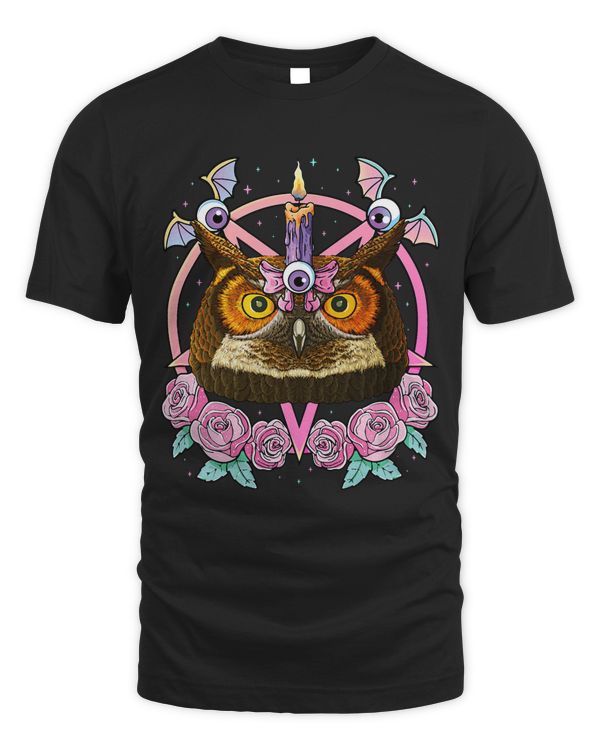 Pastel Goth Owl Pagan Creepy Night Bird Menhera Owl