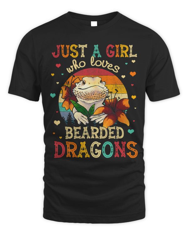 Just a Girl Who Loves Bearded Dragons T-Shirt Copy Copy
