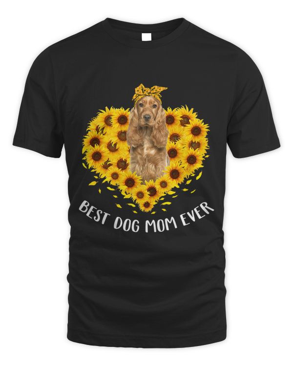 English Cocker Spaniel Mom Sunflower Dog Mom Women