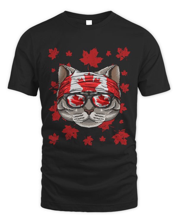 Canadian American Shorthair Patriotic Canada Flag Maple Leaf